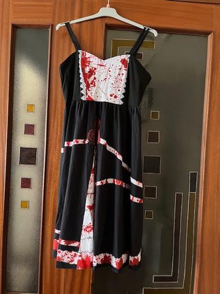 Vestido de Mujer y Diadema Catrina para Halloween