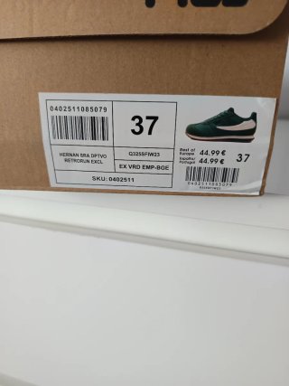 Zapatillas Fila Mujer Verdes y Blancas