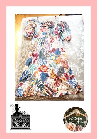 Vestido largo Springfield estampado