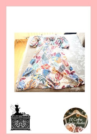 Vestido largo Springfield estampado