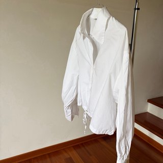 Camicia Zara bianca crop con laccetto