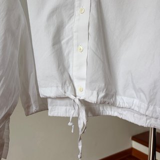 Camicia Zara bianca crop con laccetto
