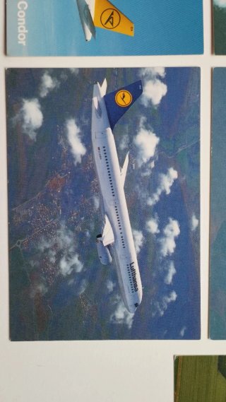 Lote Postales Aviación Condor y Lufthansa