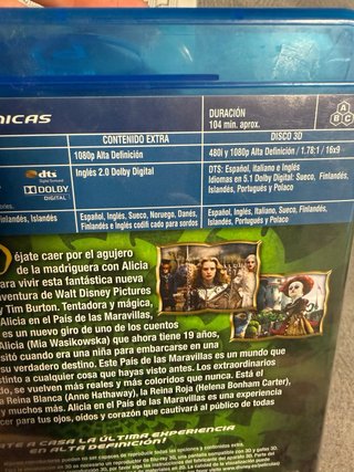Alicia en el País de las Maravillas Blu-ray 3D