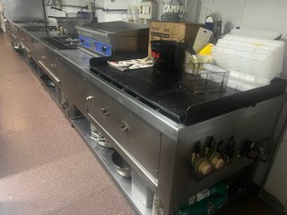 Cocina 6 fuegos y plancha XL