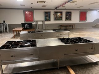 Cocina 6 fuegos y plancha XL