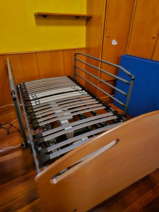 Cama geriátrica articulada eléctrica