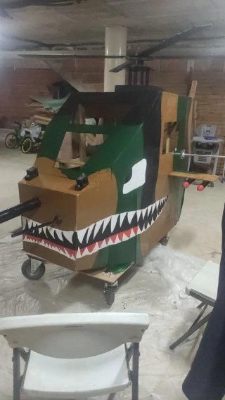 Helicóptero / Carro de madera
