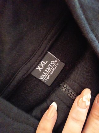 Sudadera Valentino Negra Talla XXL unisex