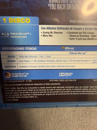 Blu-ray Mary Poppins Edición 50 Aniversario