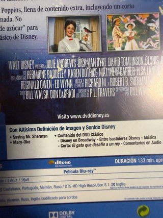Blu-ray Mary Poppins Edición 50 Aniversario