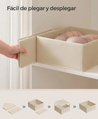 SONGMICS Organizadores Cajones, Juego de 12 Cajas