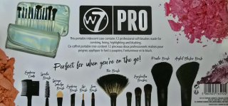 Set 12 brochas maquillaje W7 PRO