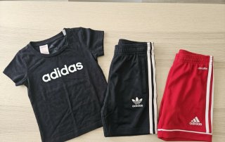 Set Adidas 3 pezzi bambino 7/8 anni