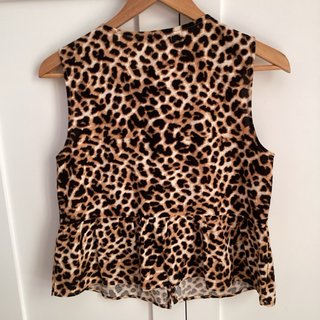 Blusa Stradivarius Animal Print Talla S