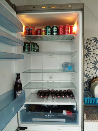 Nevera balay plateada inox