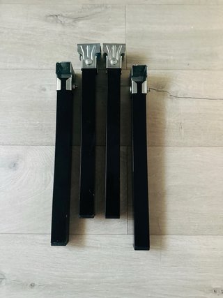 Somier de cama metálico con lamas de madera