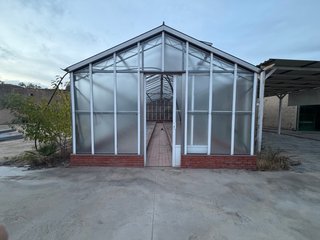 Invernadero aluminio y cristal techo abatible