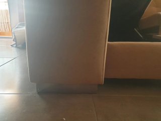 Sofá chaise longue beige