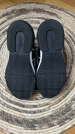 Zapatillas Hogan Negras Lentejuelas Talla 37.5