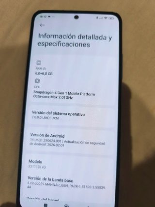 Xiaomi Redmi Note 12 5G Azul.