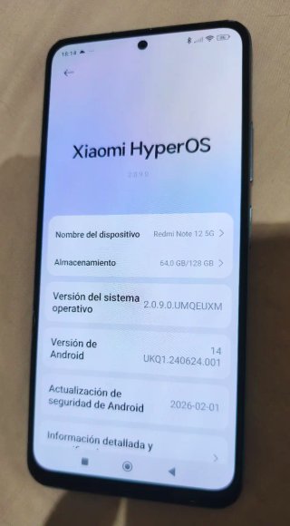Xiaomi Redmi Note 12 5G Azul.
