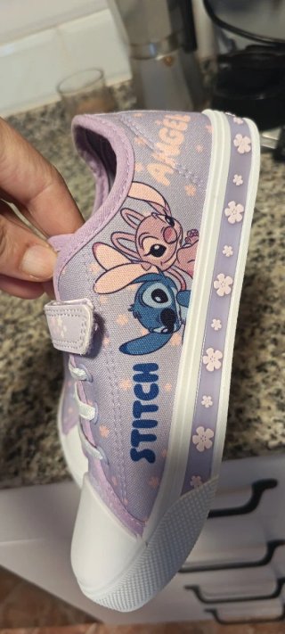 Zapatillas infantiles Stitch y Angel