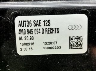 Audi 95162 piloto trasero derecho 4m0945094 q7