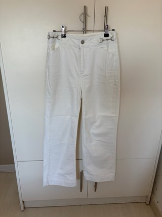 Pantalón vaquero Pedro del Hierro blanco tiro alto