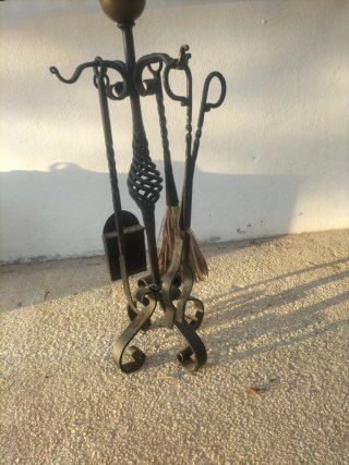 Juego de atizadores para chimenea