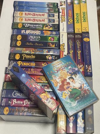 Lote peliculas VHS infantiles