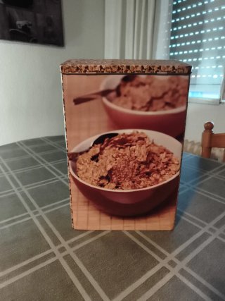 Caja de lata metálica antigua  medidas 35×12×10cm