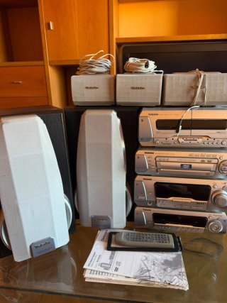 TECHNICS SC-DV250 COMPLETO – DVD/CD/CASSETTE