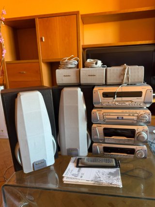 TECHNICS SC-DV250 COMPLETO – DVD/CD/CASSETTE