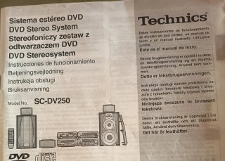 TECHNICS SC-DV250 COMPLETO – DVD/CD/CASSETTE