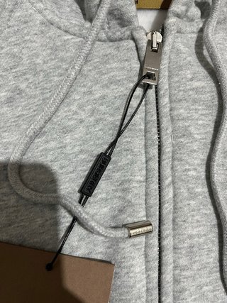 Felpa Burberry con cappuccio grigia