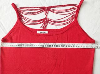 Camiseta Tintoretto tirantes con abalorios