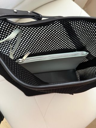 Bolso Calvin Klein Negro Rejilla