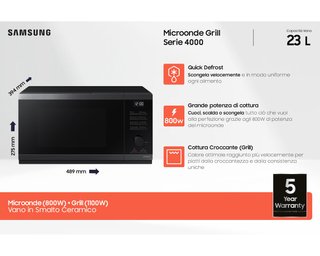 Microonde Samsung Serie 4000 MW4000D