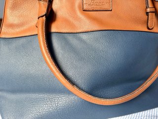 2 en 1 Bolso G.H. Bass & Co. azul/marrón