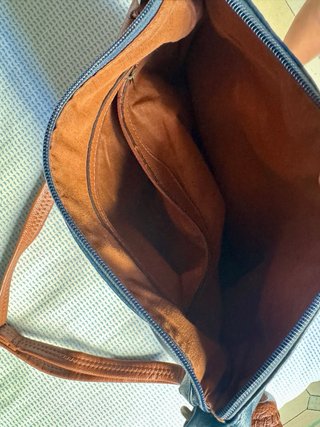 2 en 1 Bolso G.H. Bass & Co. azul/marrón