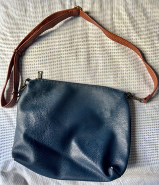 2 en 1 Bolso G.H. Bass & Co. azul/marrón