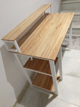 Escritorio madera y metal nuevo