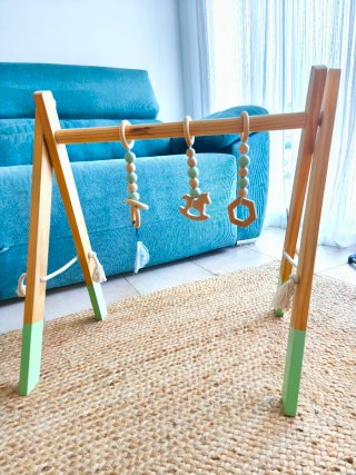 Parque de juegos madera bebé