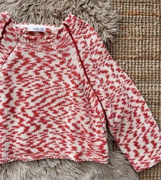 Jersey Mango punto rojo y blanco