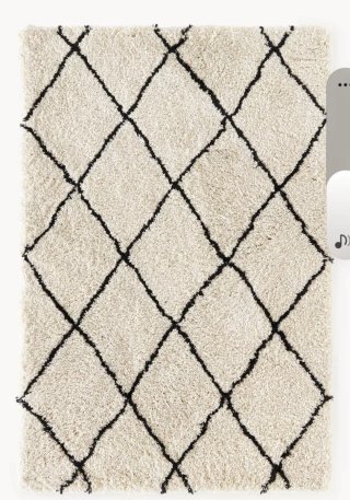 Alfombra Lorena Canals Beige/Negro Lana