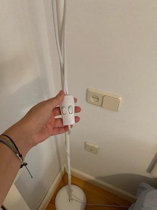 Lámpara de pie IKEA blanca