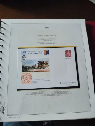 Sobres Enteros Postales Conmemorativos 1999