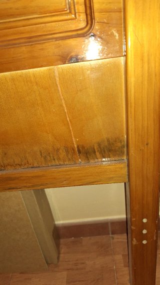 Cabecero de madera para cama de 90
