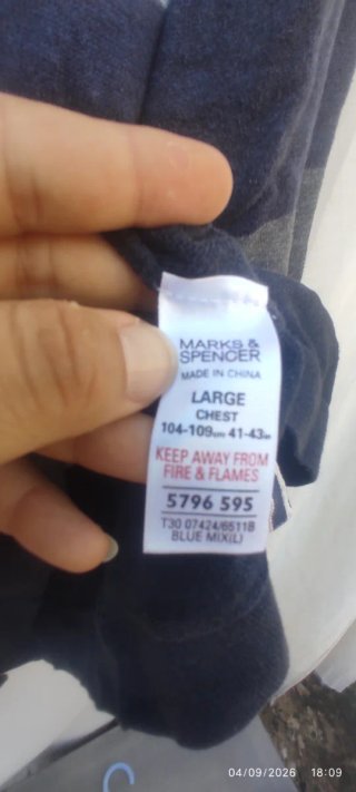 Jersey Blue Harbour rayas azul y gris